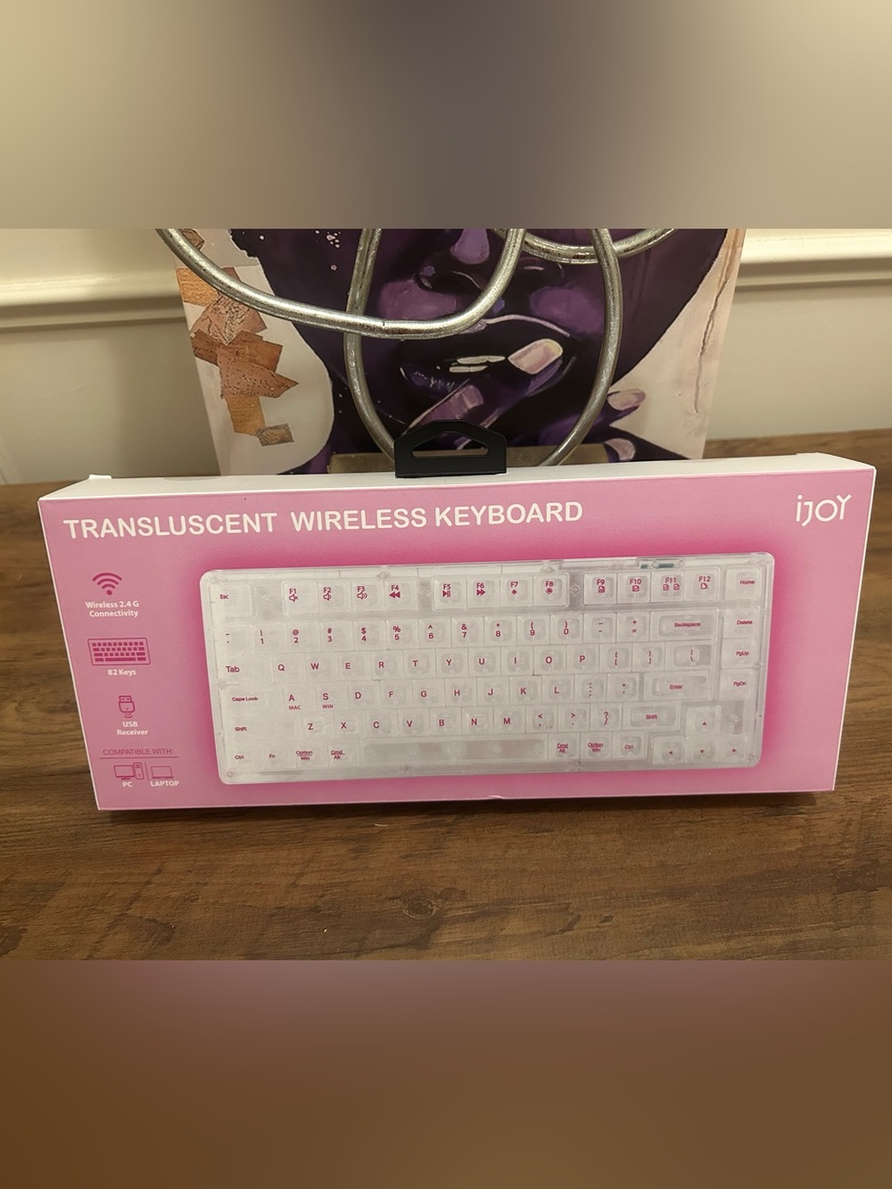 iJoy Translucent Wireless Keyboard - Picture 3 of 5